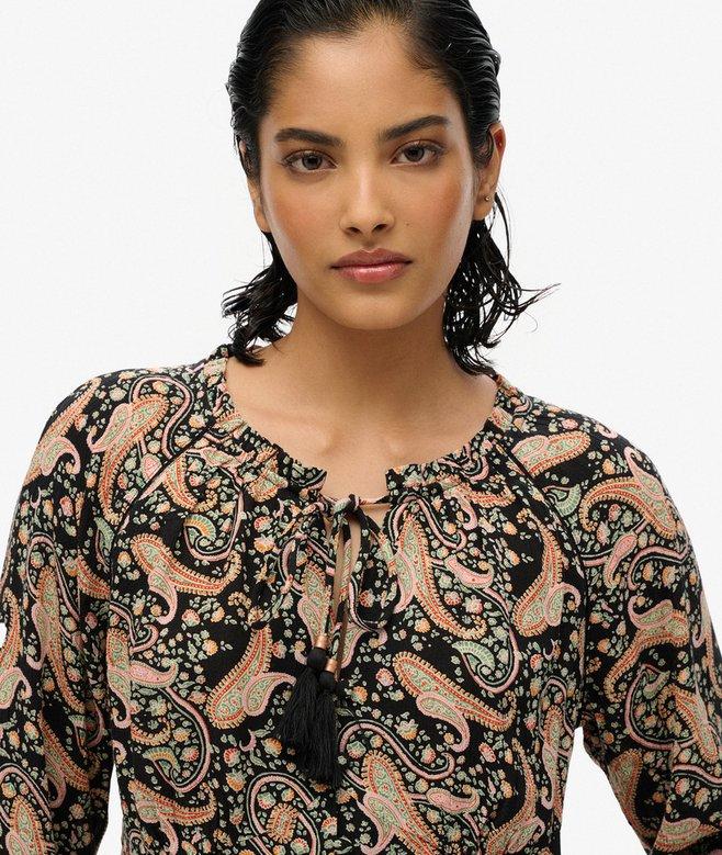 Superdry Printed Long Sleeve Blouse