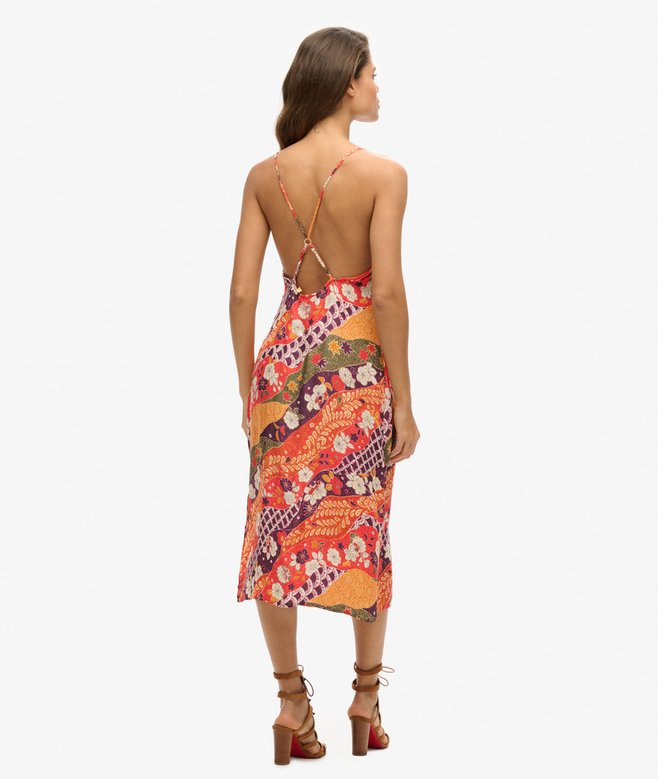 Superdry Printed Midi Slip Cami Dress