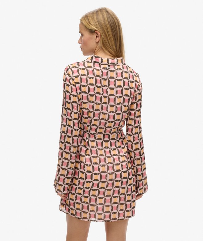 Superdry Printed Mini Shirt Dress