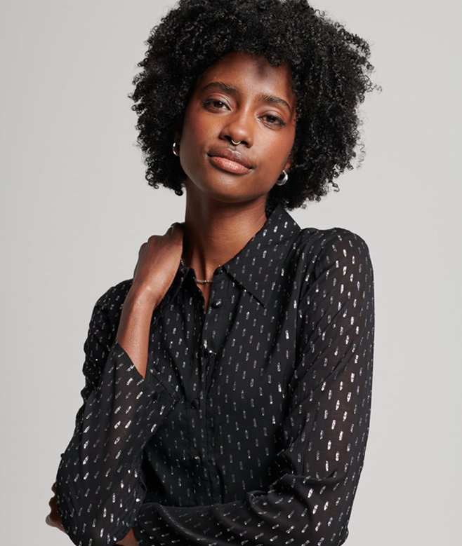 Superdry Printed Mini Shirt Dress