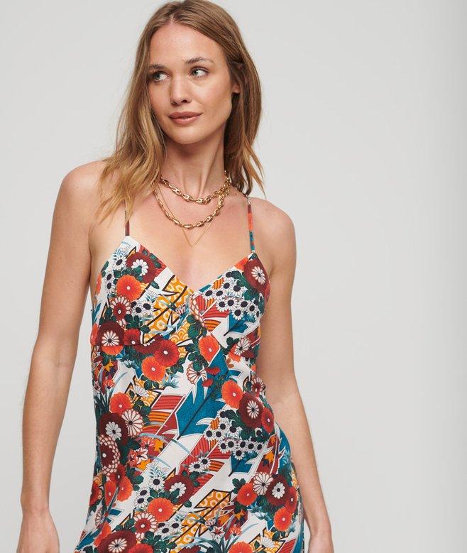 Superdry Printed Mini Slip Cami Dress