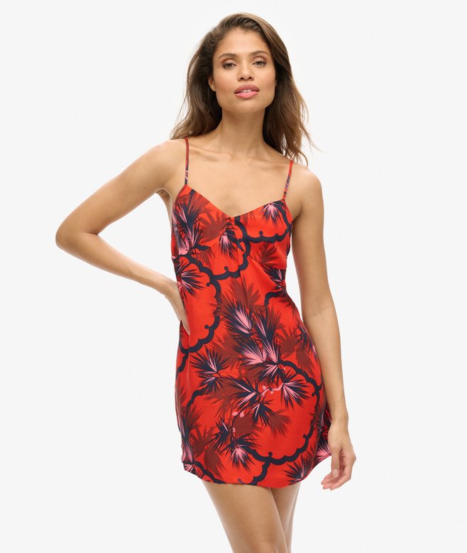 superdry Printed Mini Slip Cami Dress