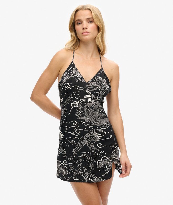 superdry Printed Mini Slip Dress
