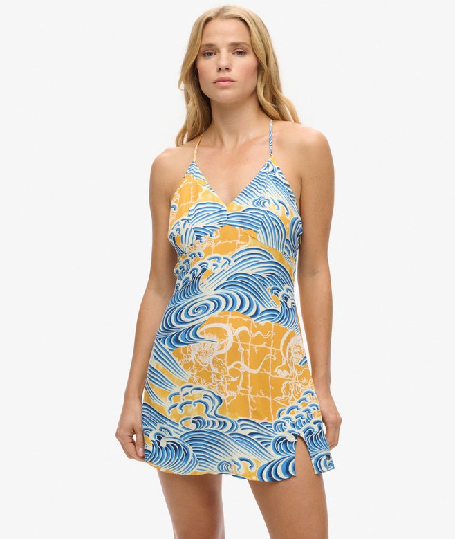 superdry Printed Mini Slip Dress