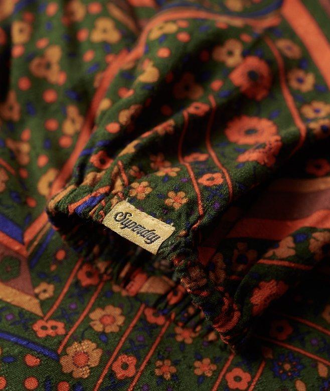 Superdry Printed Smocked Maxi Dress