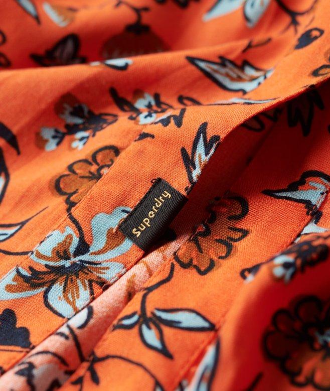 Superdry Printed V-Neck Midi Tea Dress