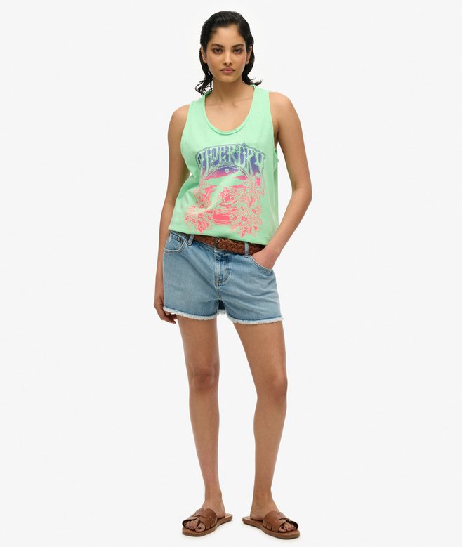 Superdry Psych Surf Graphic Racer Vest Top