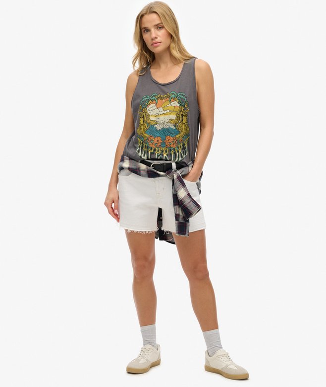 Superdry Psych Surf Graphic Racer Vest Top