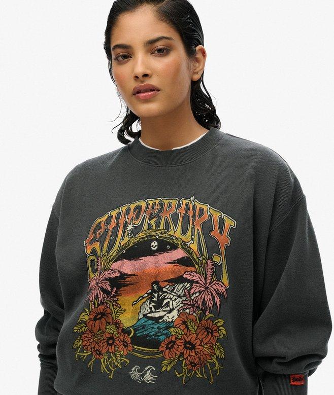 Superdry Psych Surf Loose Crew Sweatshirt