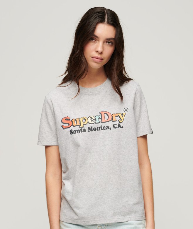 superdry Rainbow Logo Relaxed Fit T-Shirt