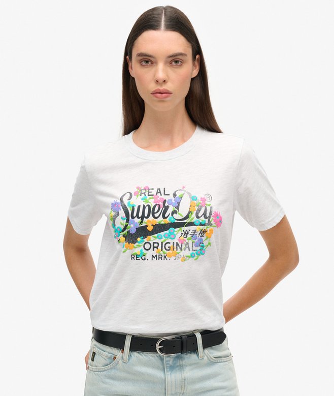 superdry Real Originals Floral T-Shirt