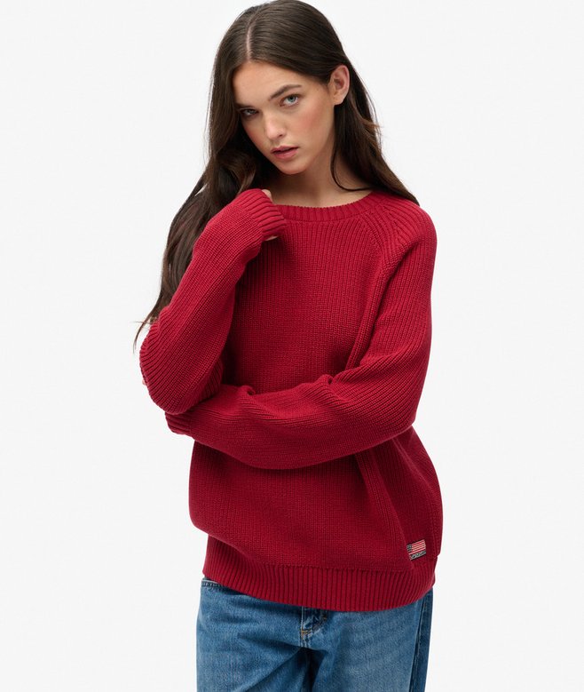 Superdry Relaxed Ribbed Knitted Jumper