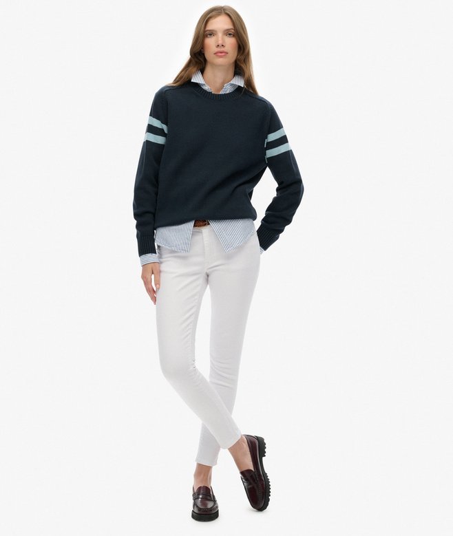 Superdry Relaxed Stripe Knitted Jumper