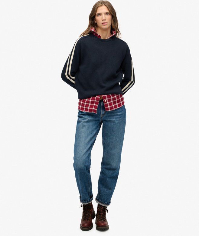 Superdry Relaxed Stripe Knitted Jumper