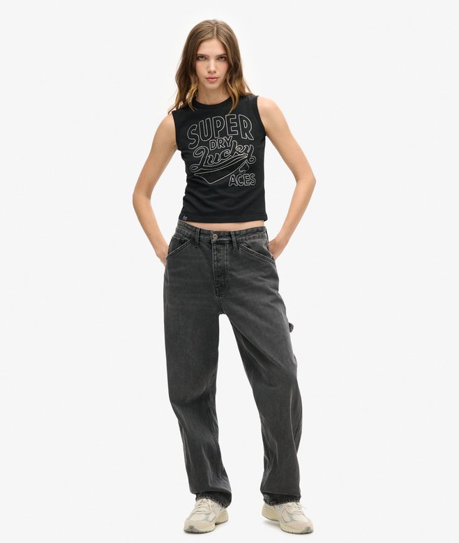 Superdry Retro Embellished Slim Vest Top