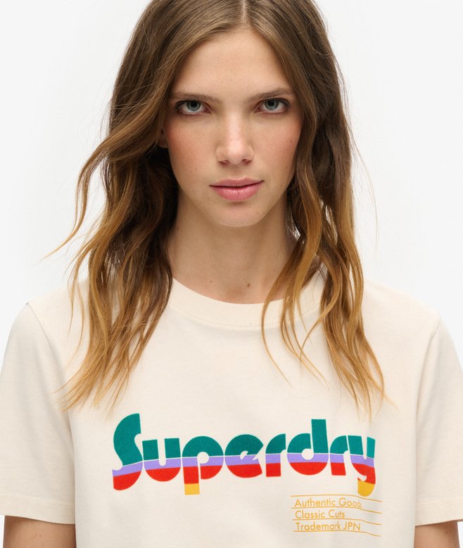Superdry Retro Flock Relaxed T-Shirt