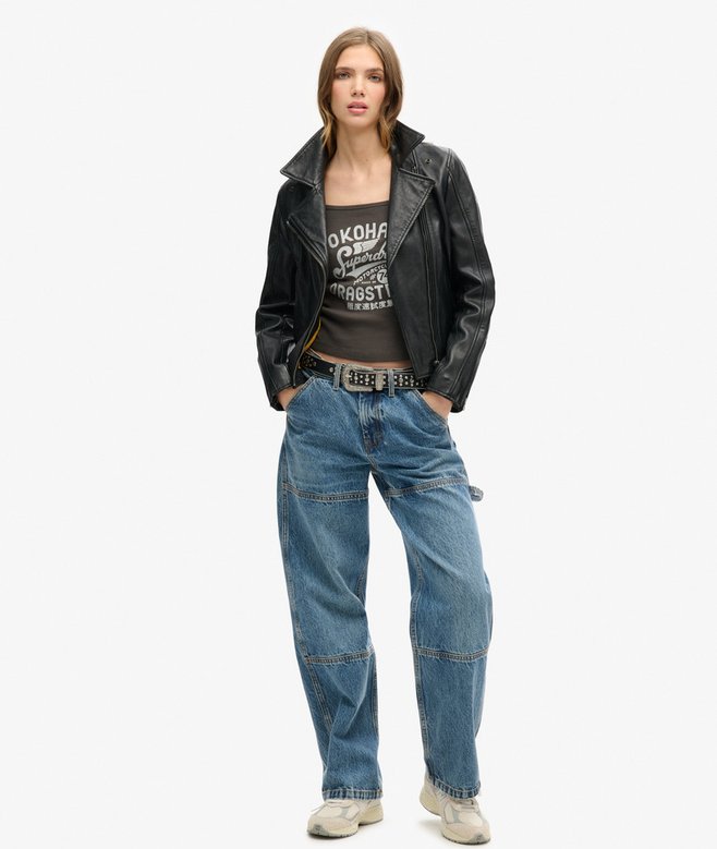 Superdry Retro Rocker Graphic Rib Cami Top