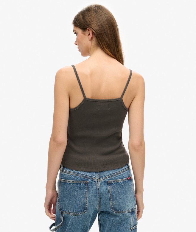 Superdry Retro Rocker Graphic Rib Cami Top