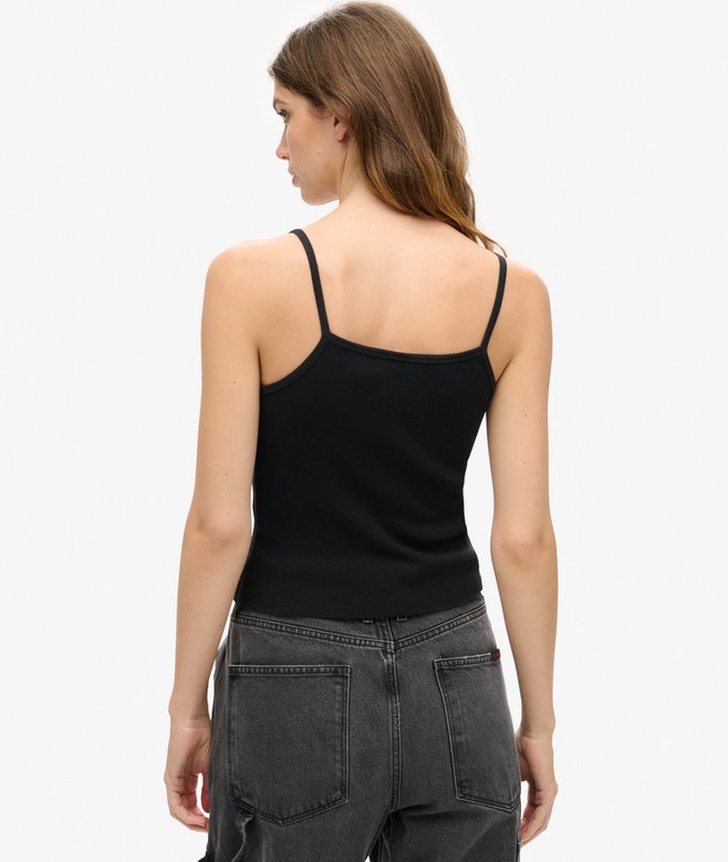 Superdry Retro Rocker Graphic Rib Cami Top