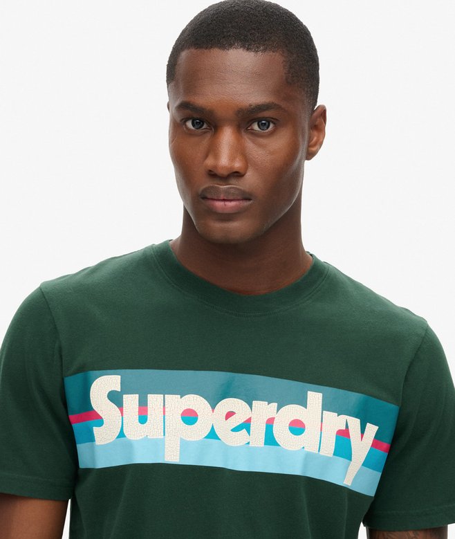 Superdry Retro Stripe Logo T-Shirt
