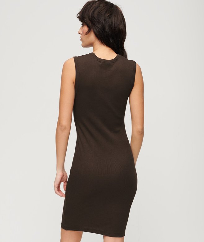 Superdry Rib Bodycon Midi Dress