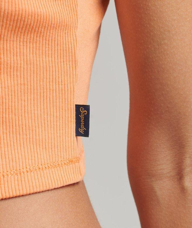 Superdry Rib Lace Trim Cami Top