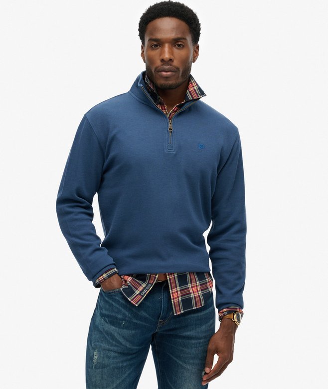 Superdry Ribbed Half Zip Jumper