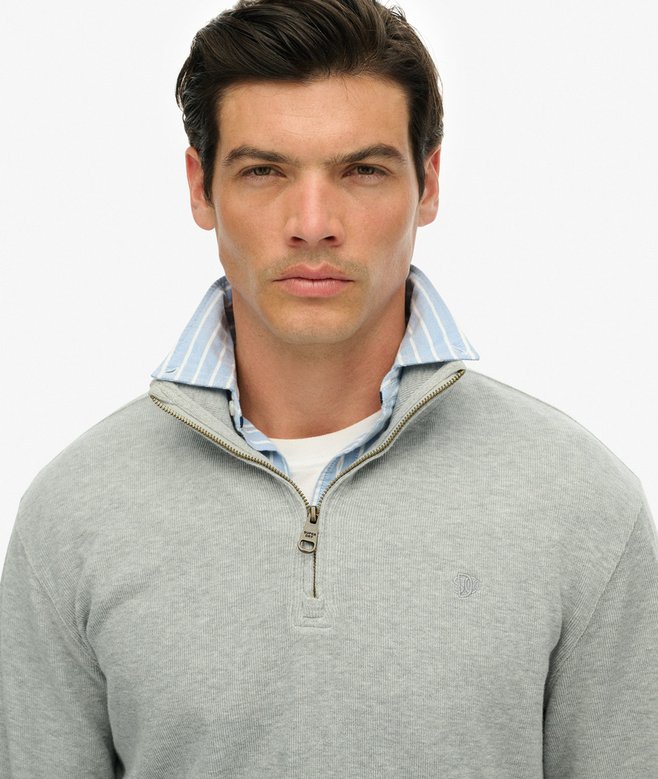 Superdry Ribbed Half Zip Jumper