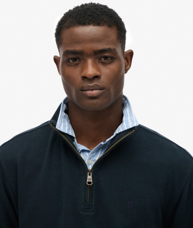 Superdry Ribbed Half Zip Jumper