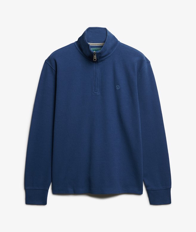 superdry Ribbed Half Zip Jumper
