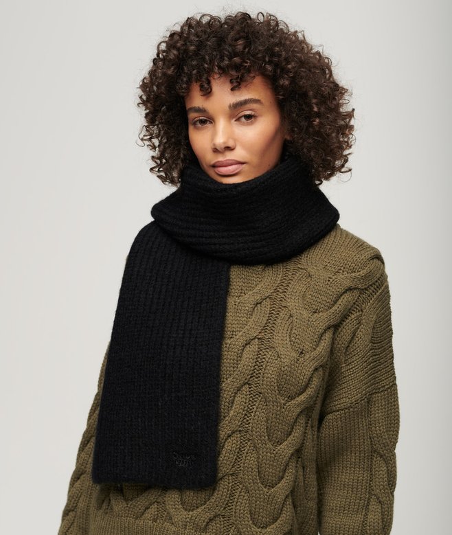 Superdry Ribbed Knit Scarf