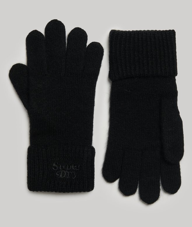 superdry Ribbed Knitted Gloves