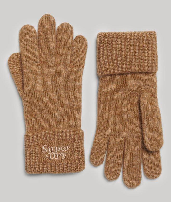 superdry Ribbed Knitted Gloves