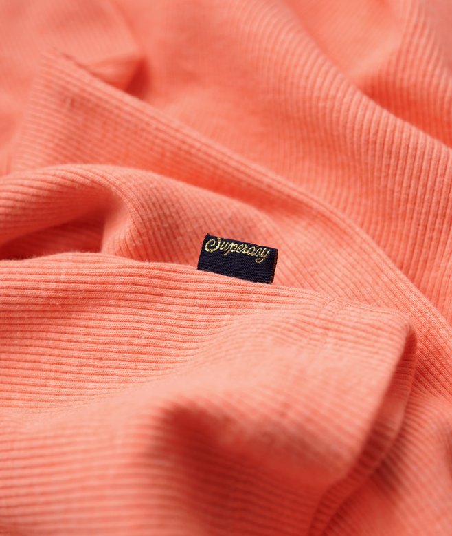 Superdry Ribbed Long Sleeve Henley Top