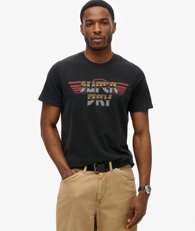 superdry Rock Graphic Band T-Shirt