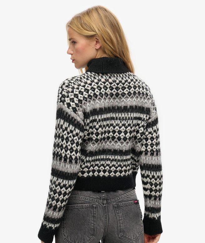 Superdry Roll Neck Crop Knit Jumper