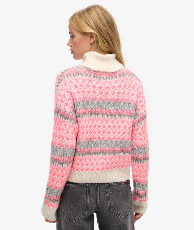 Superdry Roll Neck Crop Knit Jumper