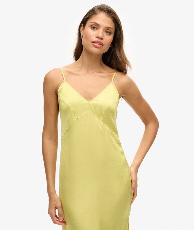 Superdry Satin Cami Midi Dress
