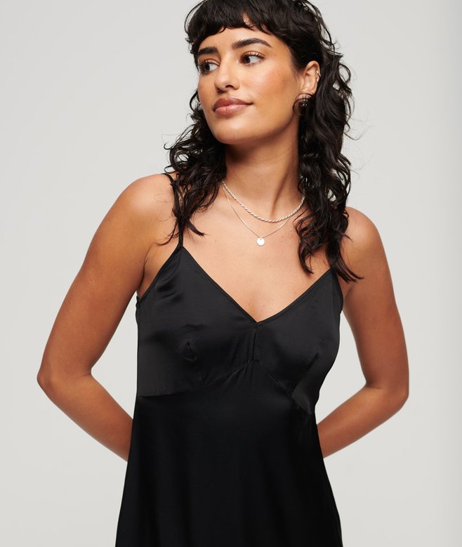 Superdry Satin Cami Midi Dress