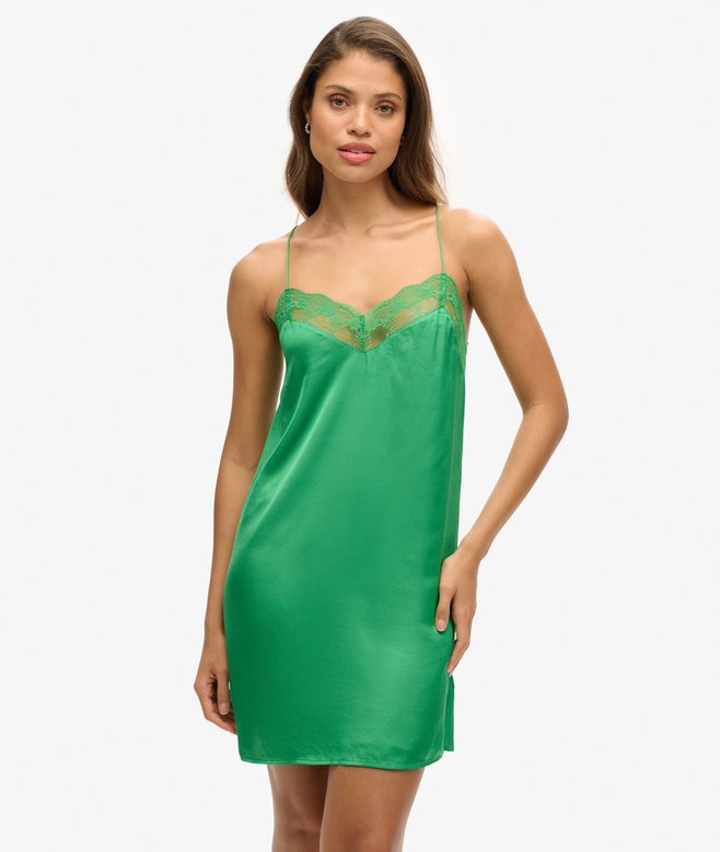 superdry Satin Cami Mini Dress