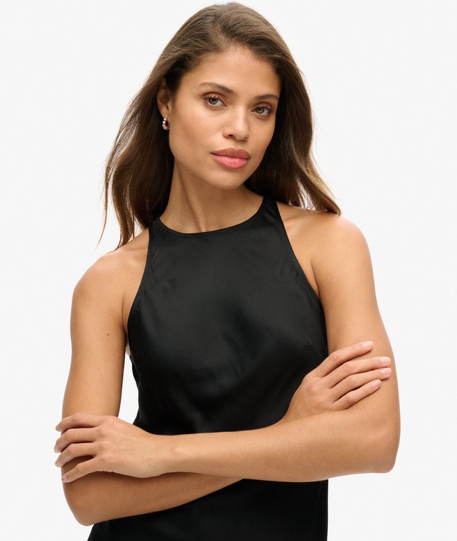 Superdry Satin Racer Mini Dress