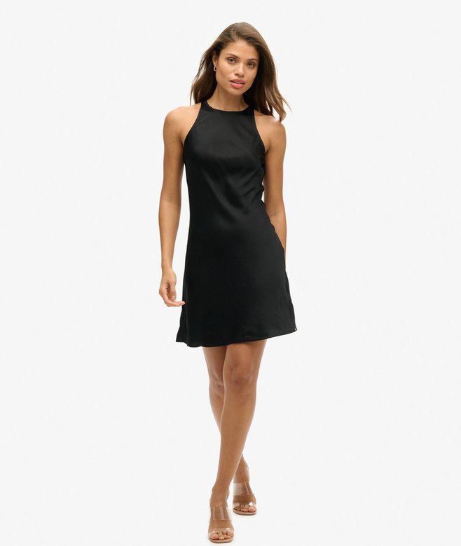 superdry Satin Racer Mini Dress