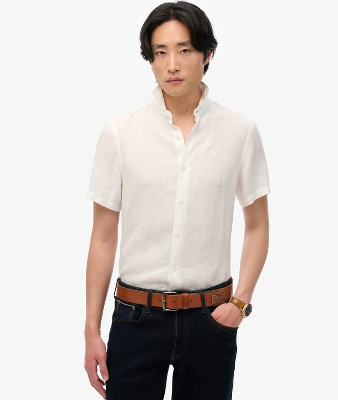 superdry SD Embroidered Vacation Linen Shirt