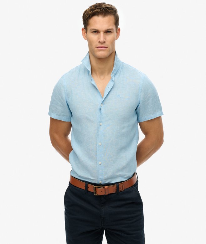 superdry SD Embroidered Vacation Linen Shirt