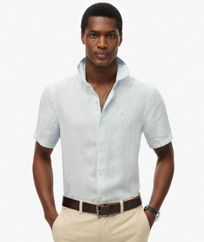 superdry SD Embroidered Vacation Linen Shirt