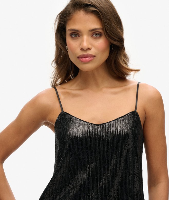 Superdry Sequin Cami Vest Top