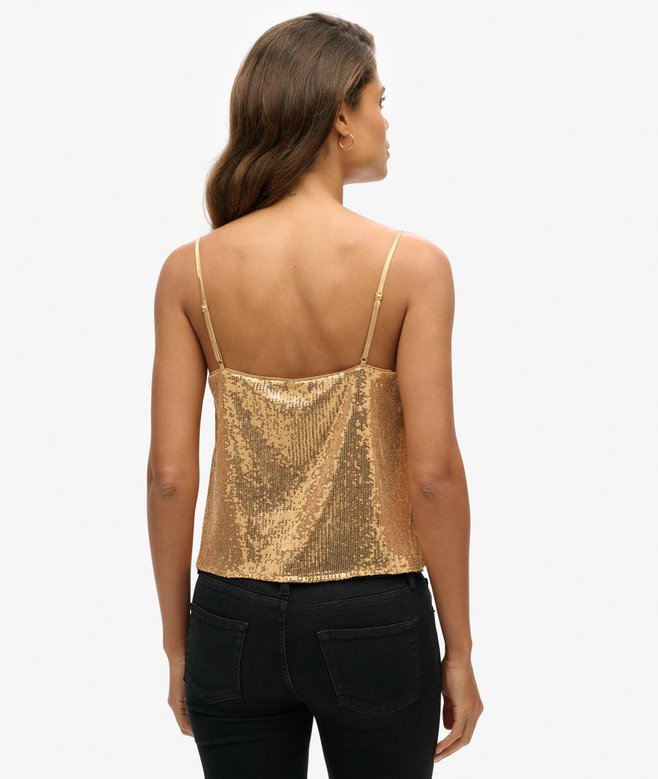 Superdry Sequin Cami Vest Top