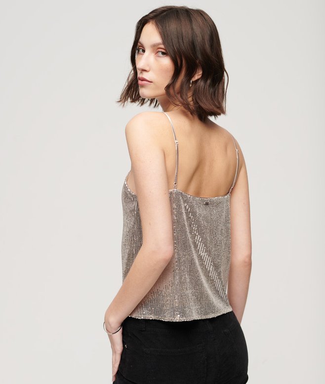 superdry Sequin Cami Vest Top