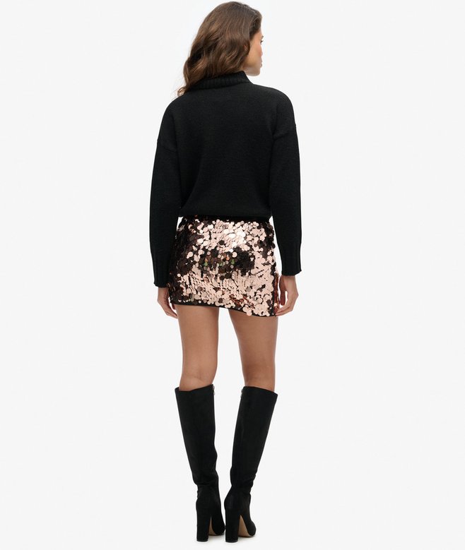Superdry Sequin Disc Mini Skirt