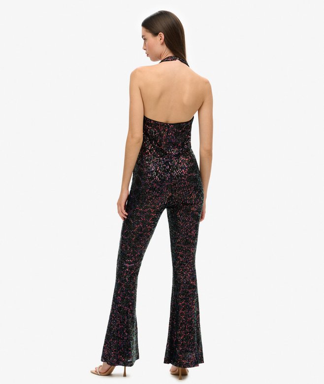 Superdry Sequin Halter Jumpsuit
